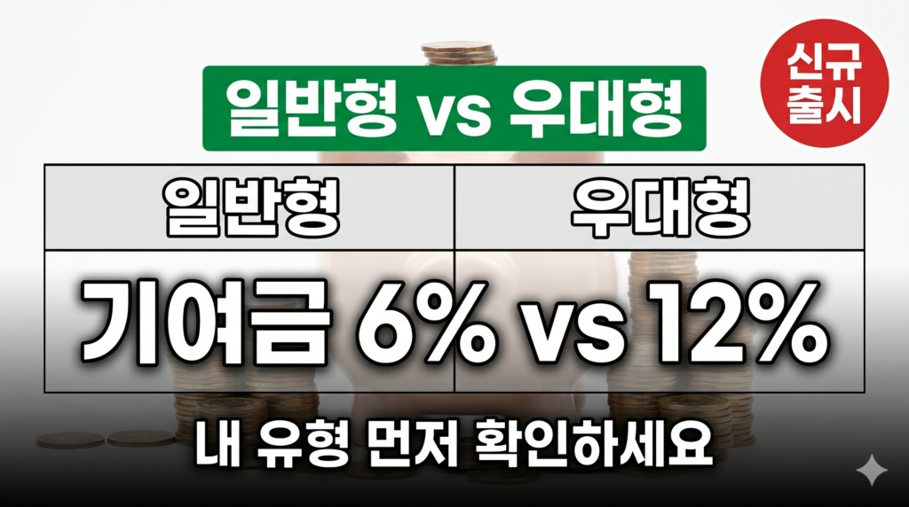청년미래적금 일반형 우대형 가입조건 비교 표
