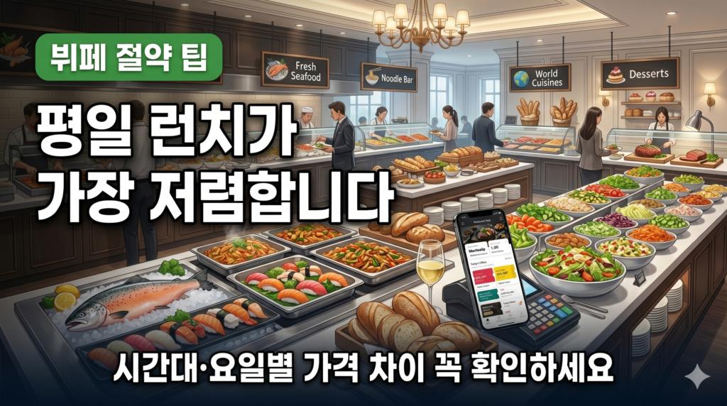애슐리 쿠우쿠우 뷔페 런치 디너 가격 할인 안내