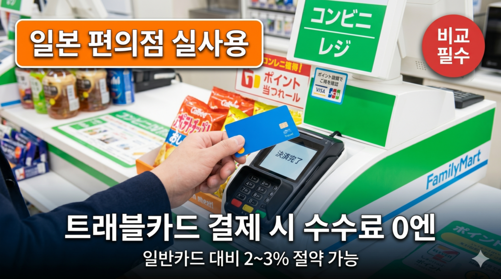 일본 편의점 트래블카드 해외결제 ATM 출금 실사용 예시
