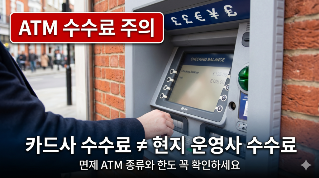 해외 ATM 출금 트래블카드 수수료 주의사항 안내