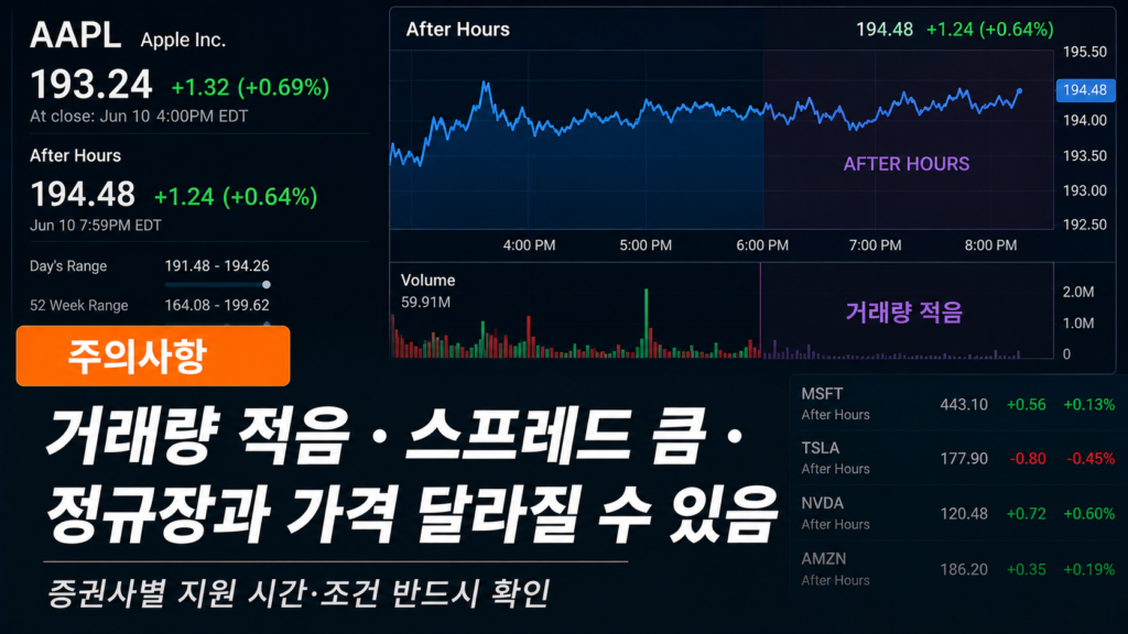 미국 주식 거래 시간 한국 시간 서머타임 적용 미적용 일정표