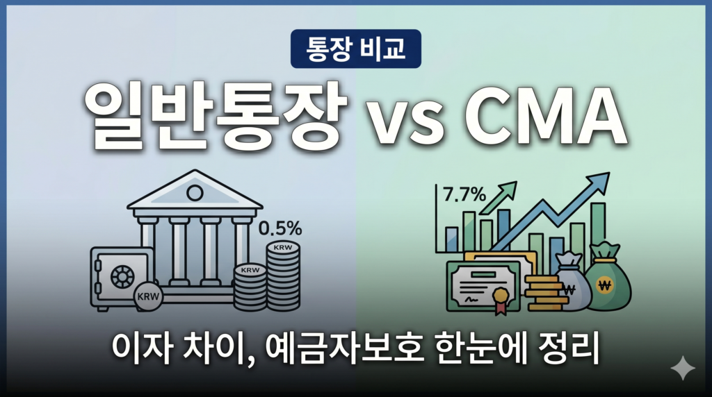 CMA 통장 일반통장 비교 