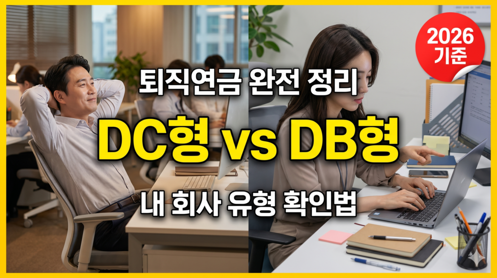 DC형 DB형 퇴직연금 차이 비교 2026 썸네일