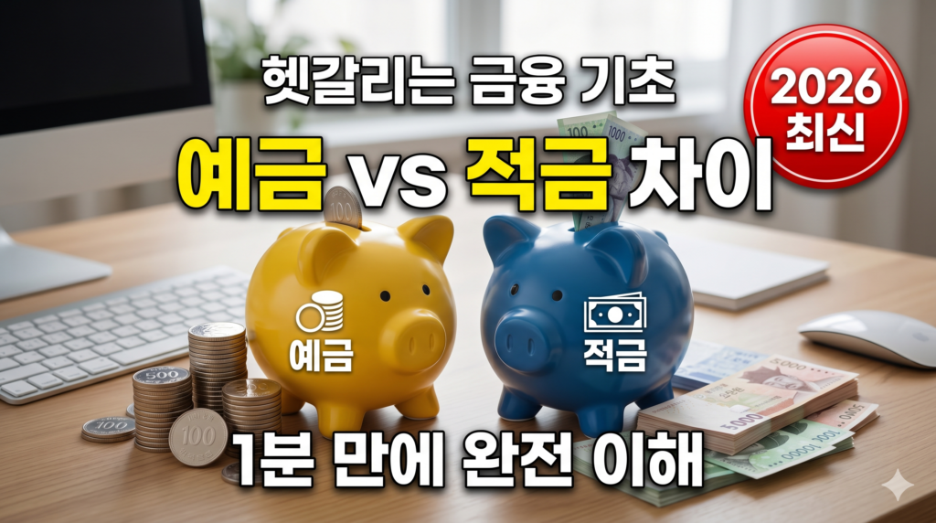 예금 적금 차이 비교 썸네일 2026