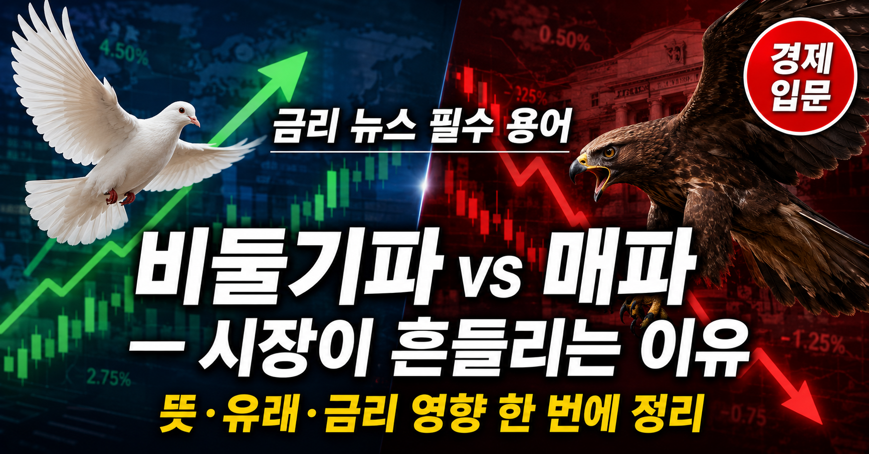 비둘기파 매파 뜻 금리 통화정책 용어 설명