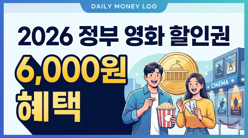 2026년 정부 영화 할인권 6000원 혜택 안내 썸네일