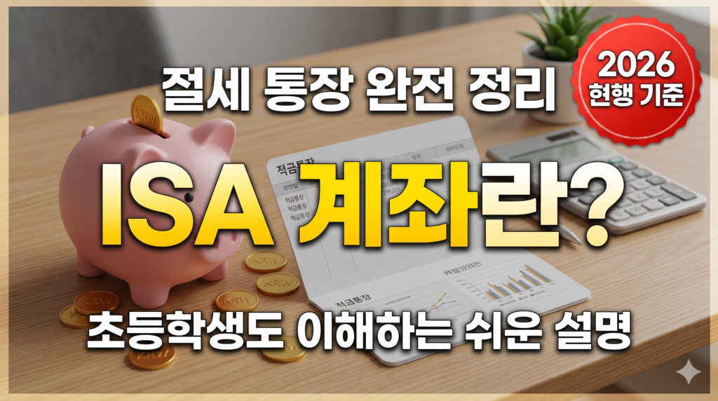 ISA 계좌란 초보자 쉬운 설명 썸네일