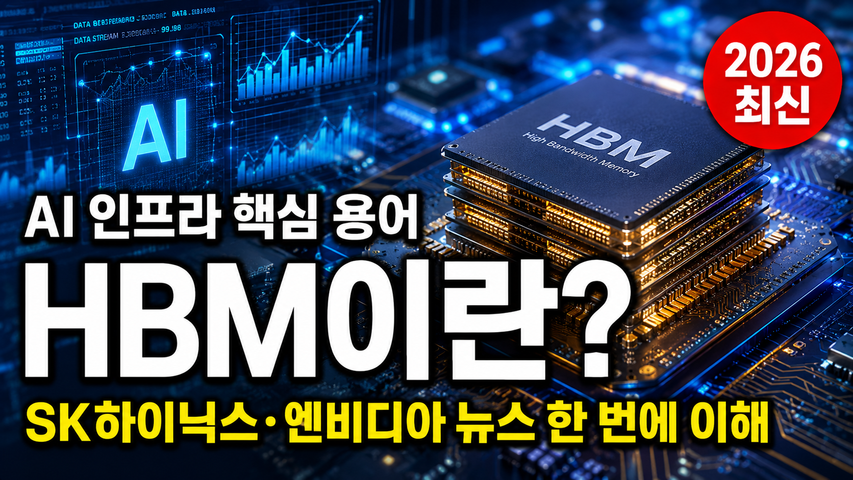 HBM 뜻 반도체 AI 메모리 SK하이닉스 엔비디아 설명