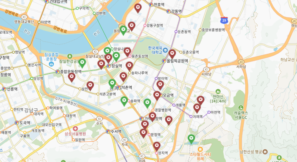 송파구 무인민원발급기 위치